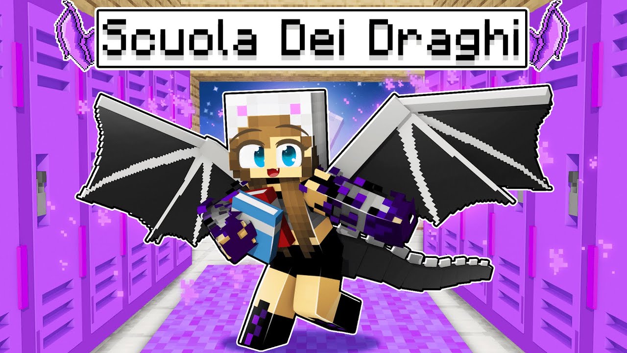 IL MIO PRIMO GIORNO ALLA SCUOLA DEI DRAGHI SU MINECRAFT!
