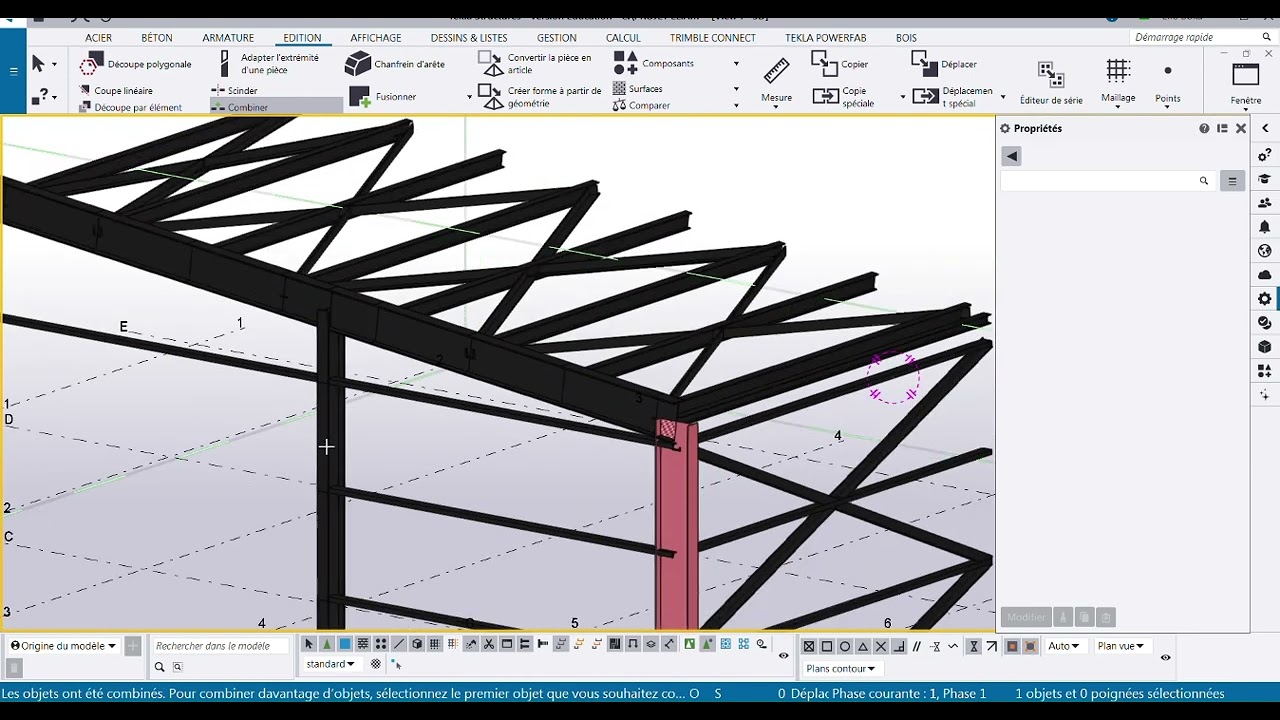CONVERTIR FICHIER ROBOT EN FICHIER TEKLA-CHARPENTE METALLIQUE