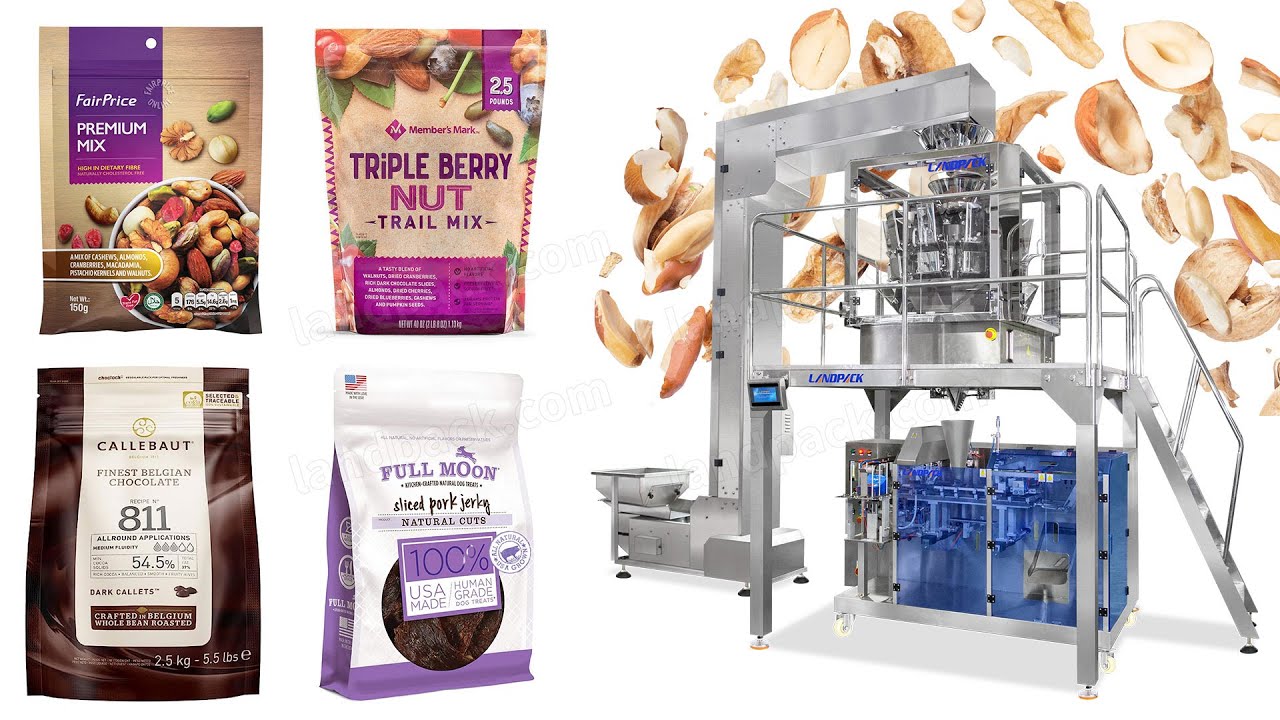 Automatic Beans Nuts Peanut Granule Stand Up Pouch Doypack Packing Machine