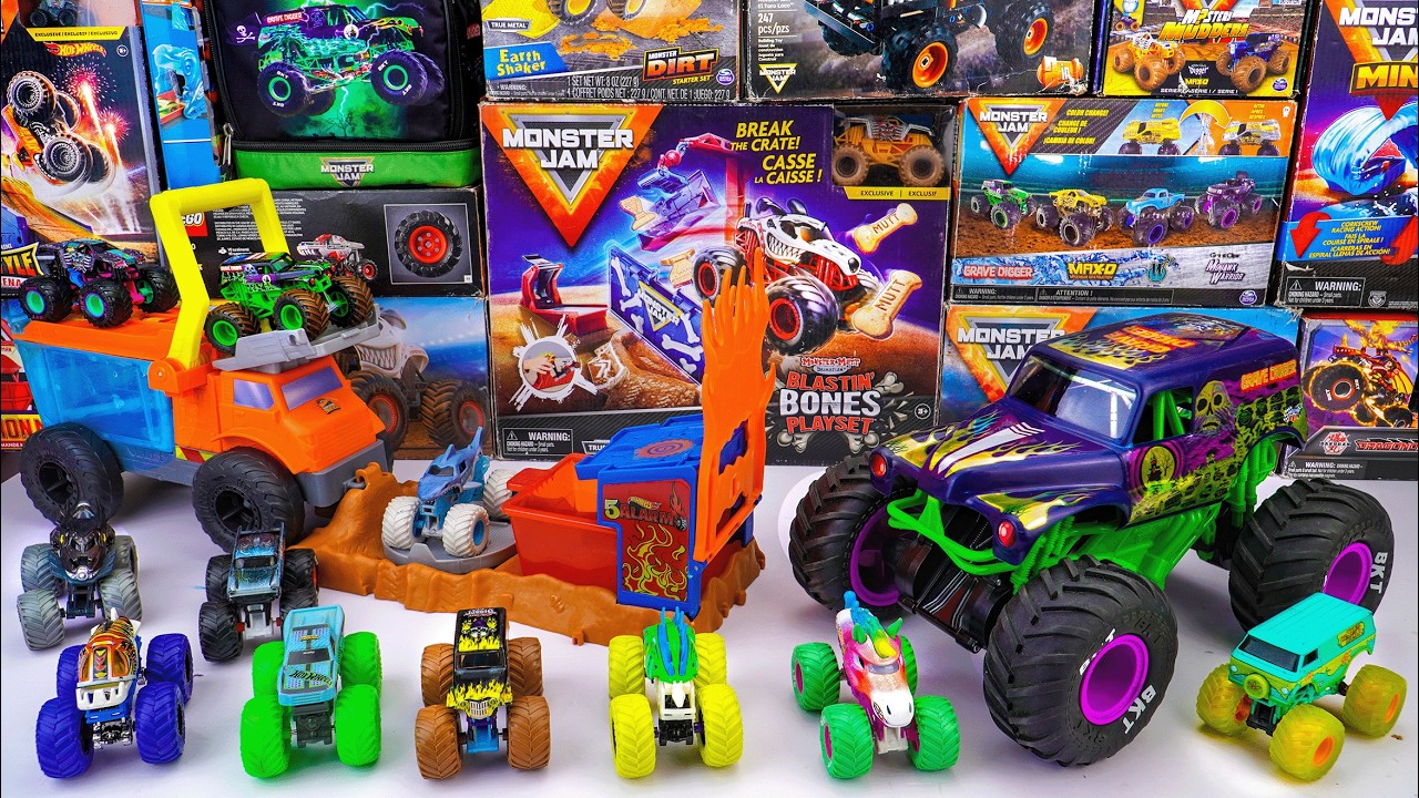 Unboxing and Review of Monster Jam |  Monster Jam Official Grave Digger Freestyle Force