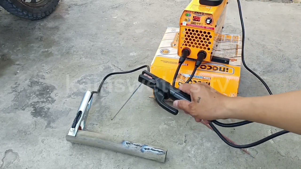 INGCO PORTABLE INVERTER WELDING MACHINE TESTING
