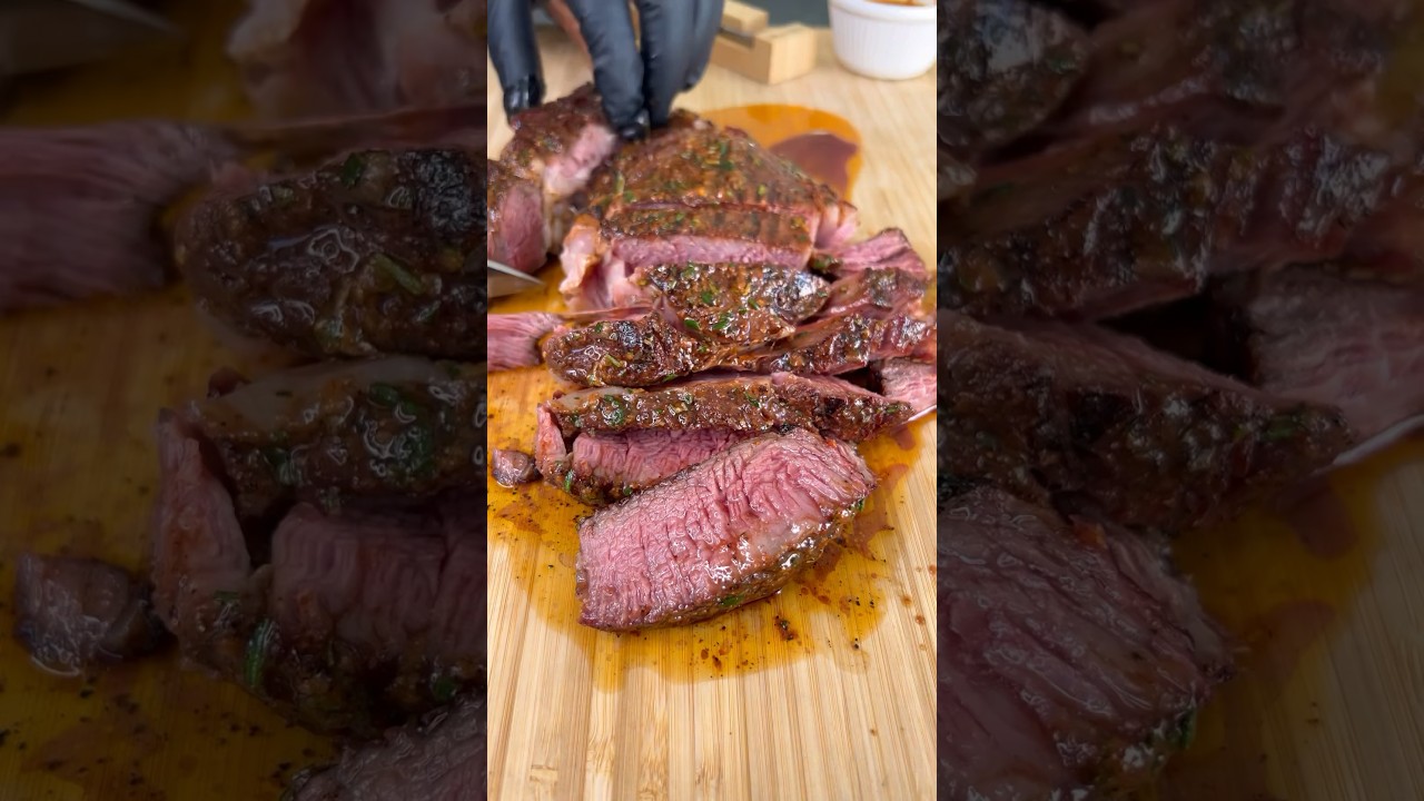 Perfect tomahawk steak