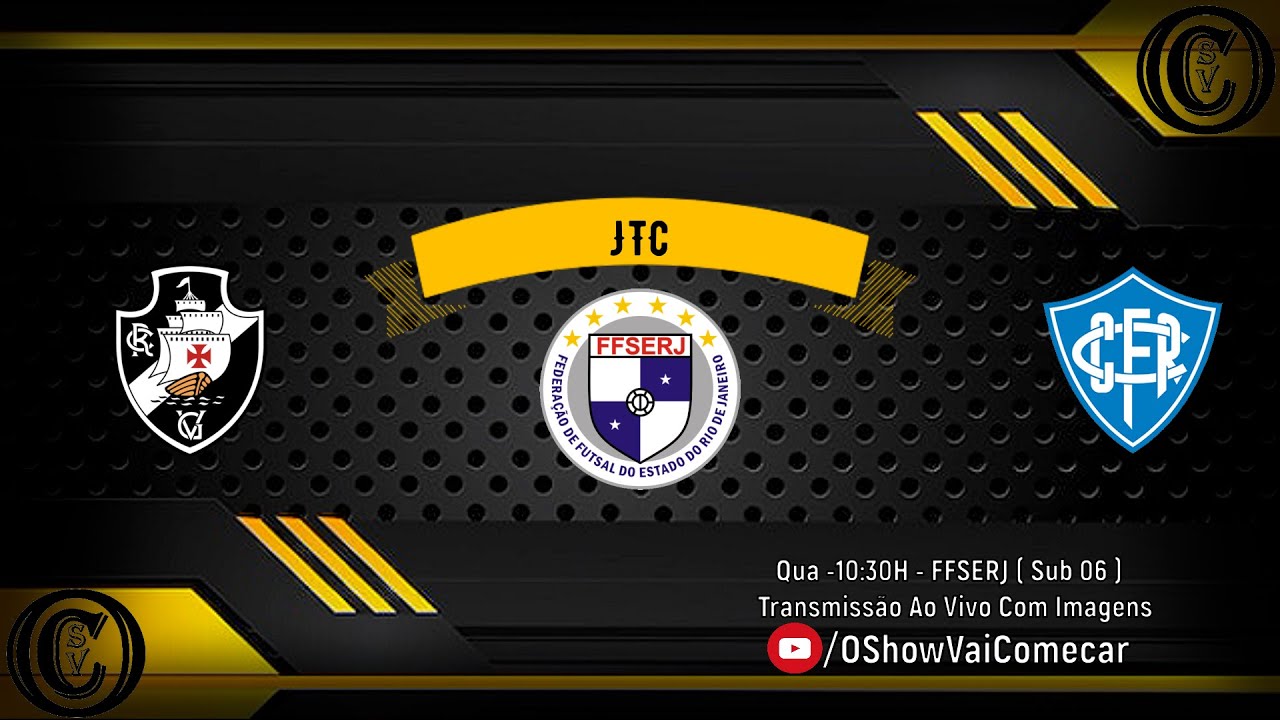 Vasco x Canto do Rio - Sub 6 - FFSERJ AO VIVO COM IMAGENS
