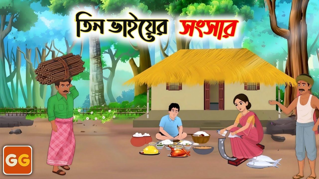 চার টাকার ভাগ্য।। Bangla cartoon । Bangla Village Cartoon । thakumar jhuli । Golpo Gulo Cartoon।