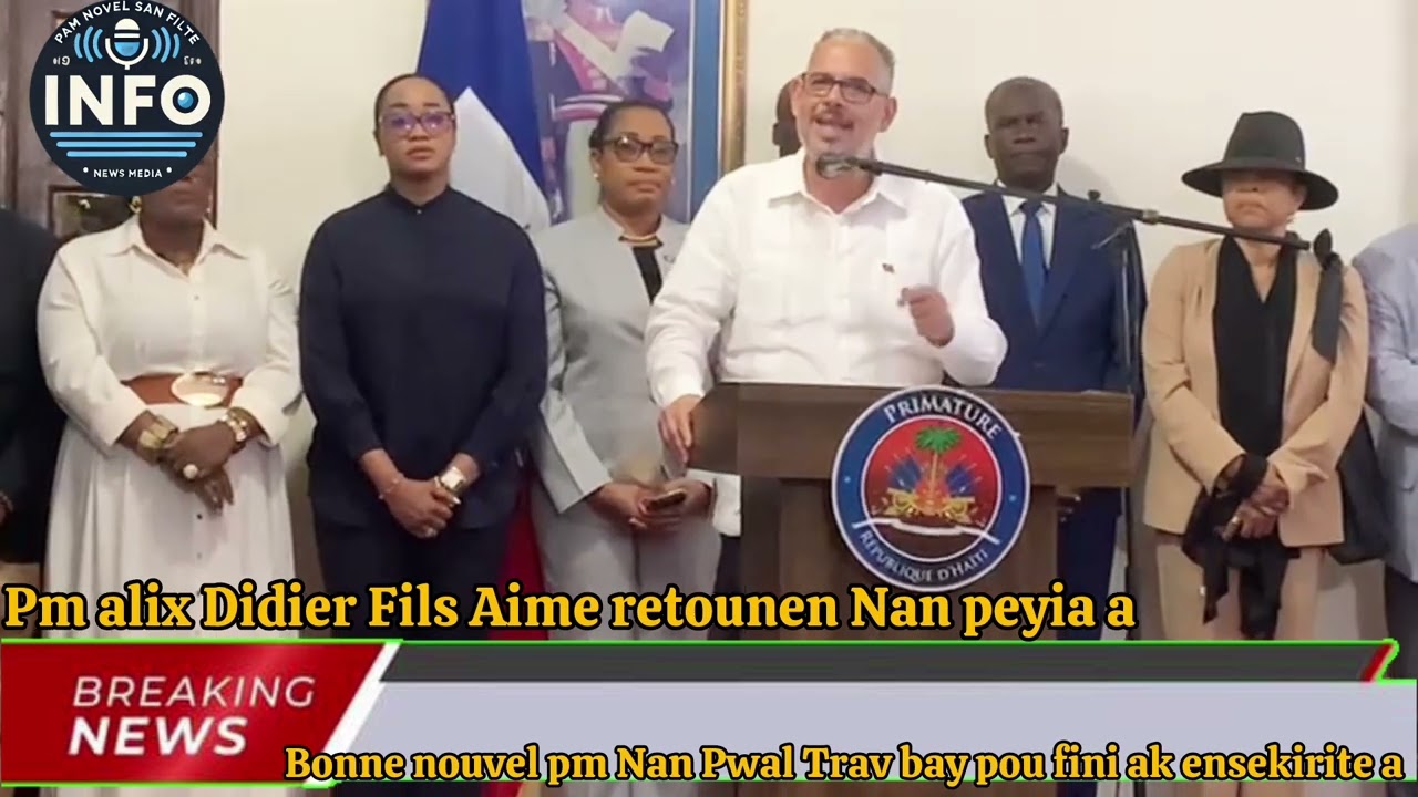 Alix retounen Nan peyia ak yon lot bozaj Pou tout bandi.sekirite Pwal etabli izo Pwal Nan kouri 