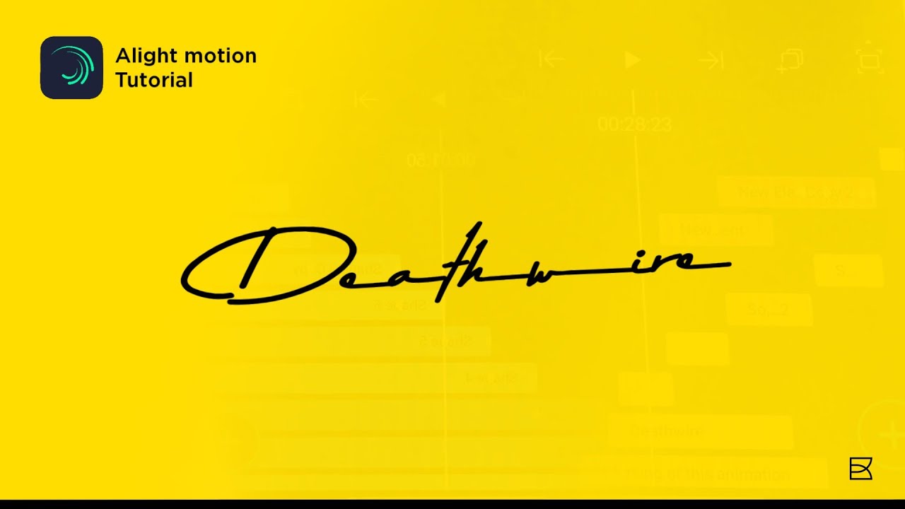 How to make a cool signature logo animation on Android | Alight motion tutorial | Deathwire
