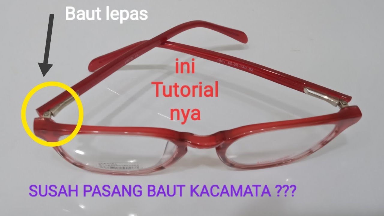 Cara Pasang baut kacamata Ada Per nya Kok Susah ya...