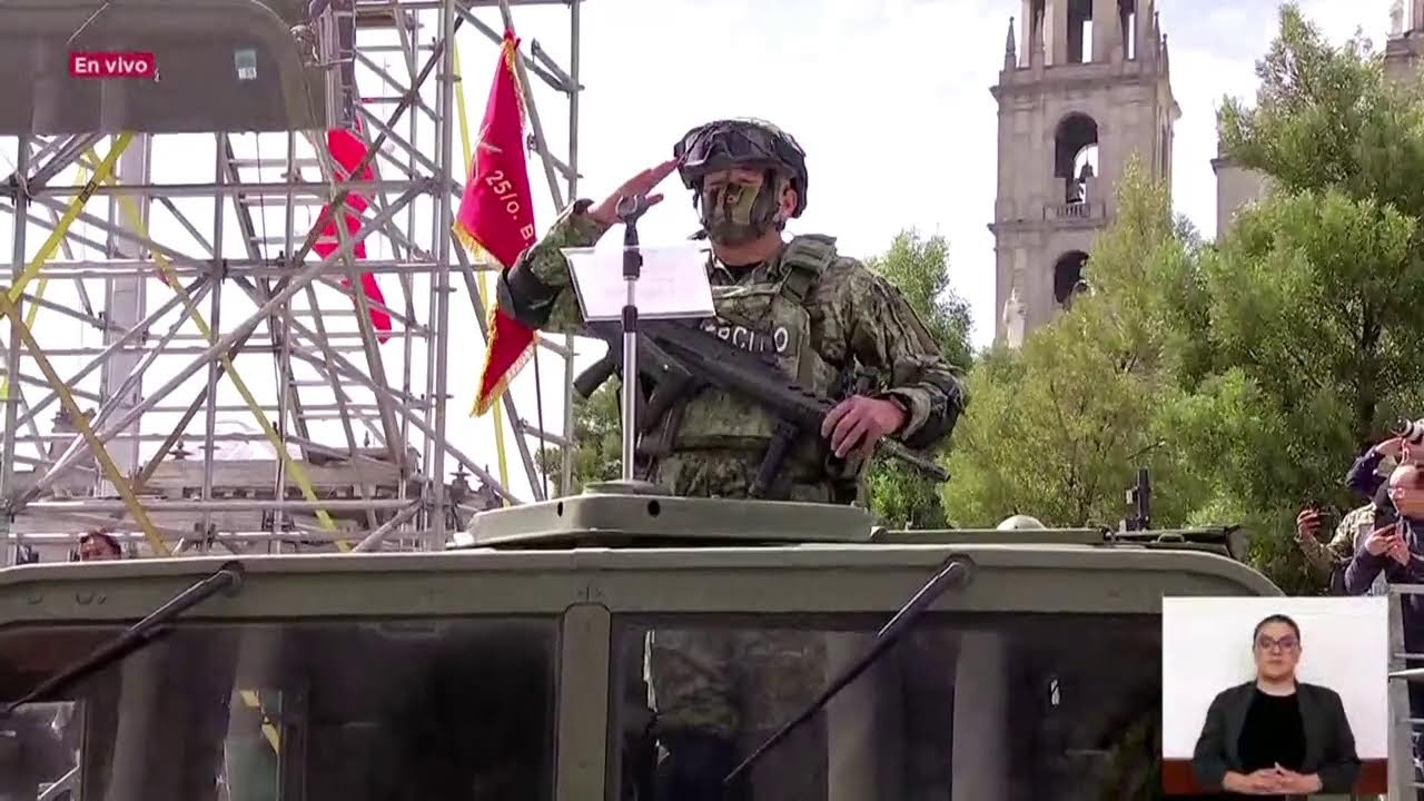 #ENVIVO | Desfile Cívico-Militar por el 215 Aniversario del Inicio de la Independencia de México.