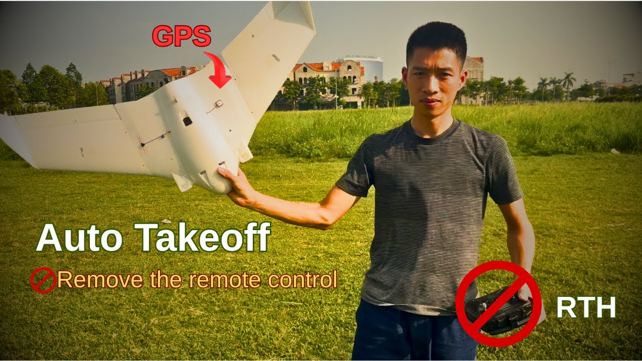 Самодельный радиоуправляемый самолет с GPS и F4V3S INAV | Автоматический взлет и возврат домой!