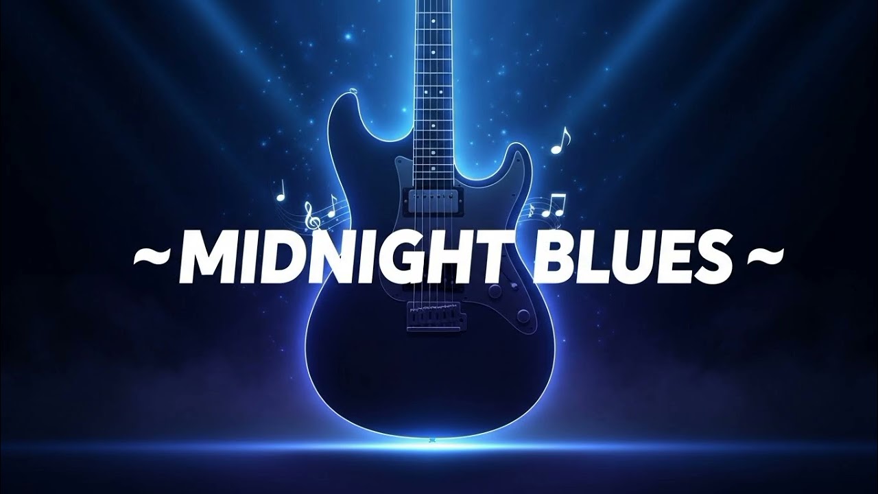 Midnight Blues - Dark and Smooth Blues Guitar Music for Night Relaxation