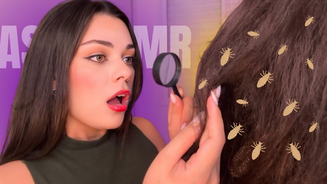 ASMR: prima tira seu piolho na ceia do ano novo 🐛