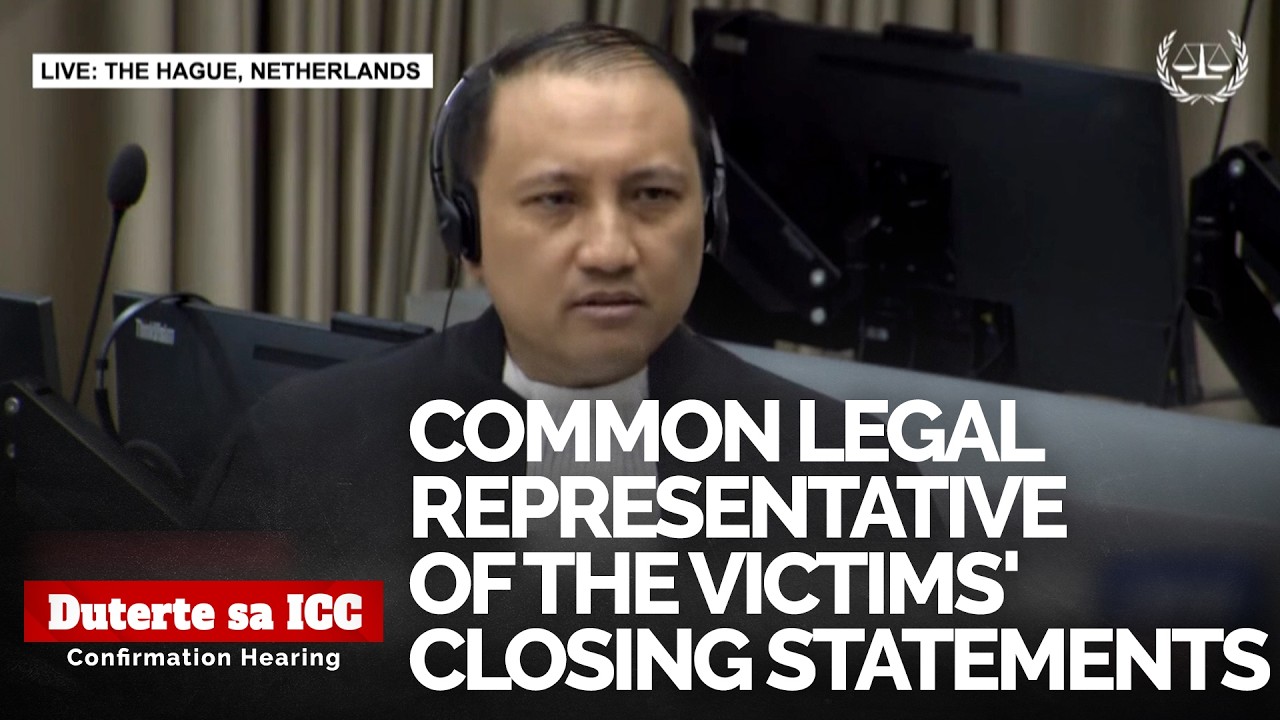 Kinatawan ng mga biktima, naglatag ng closing statements sa ICC hearing | Duterte sa ICC