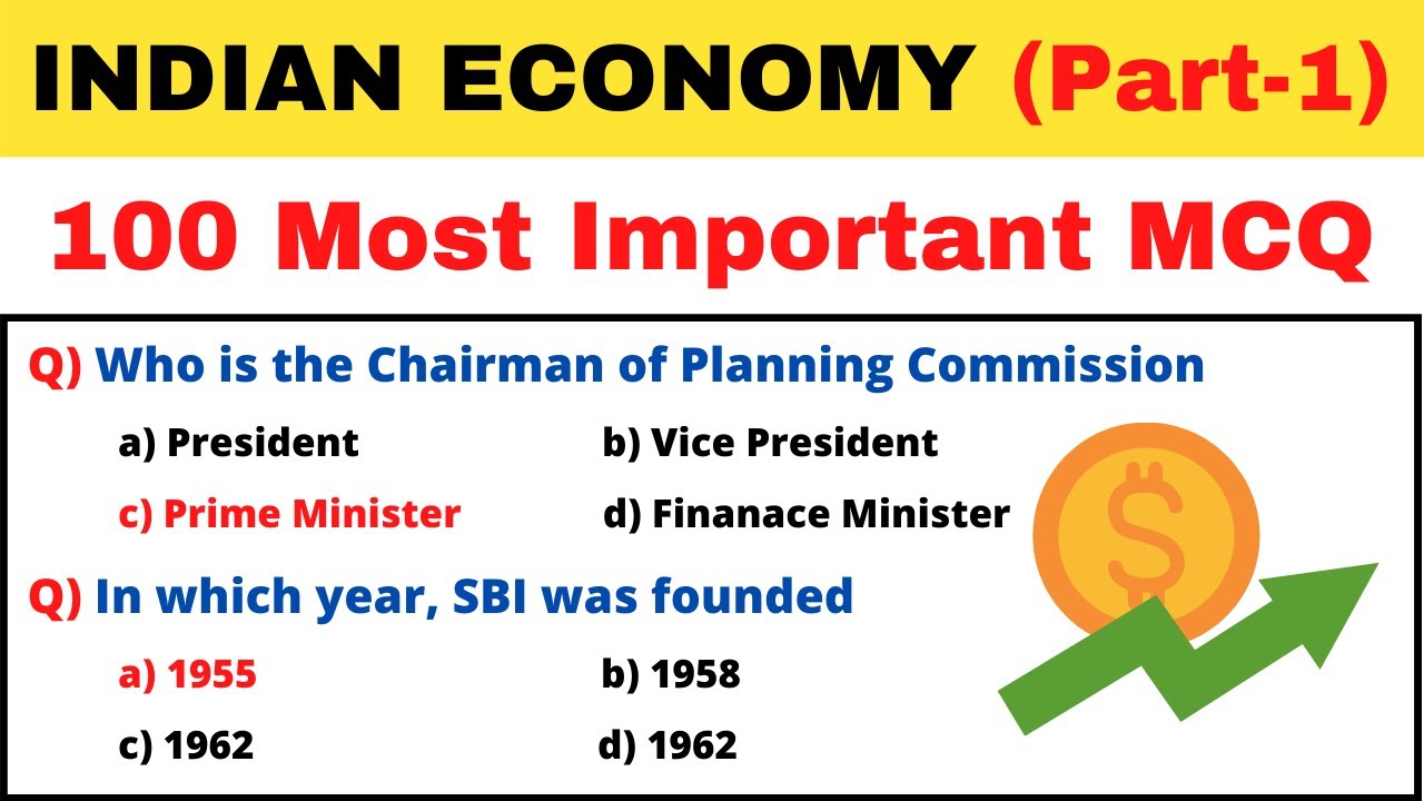 Important Indian Economy MCQ | Part-1 | Competitive Exams