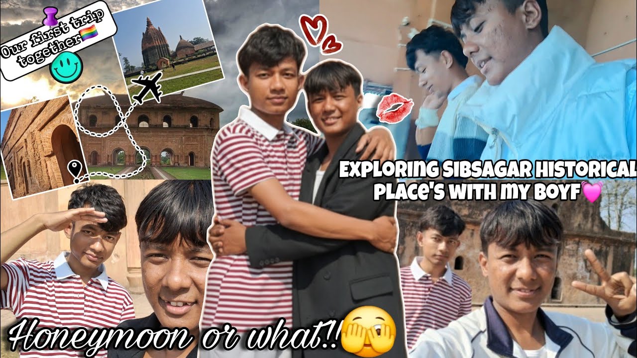 [Gay Couple]*Our honeymoon vlog!🫣🏳️‍🌈 || Exploring Sibsagar historical place's with my boyf🥰|| Ep~1