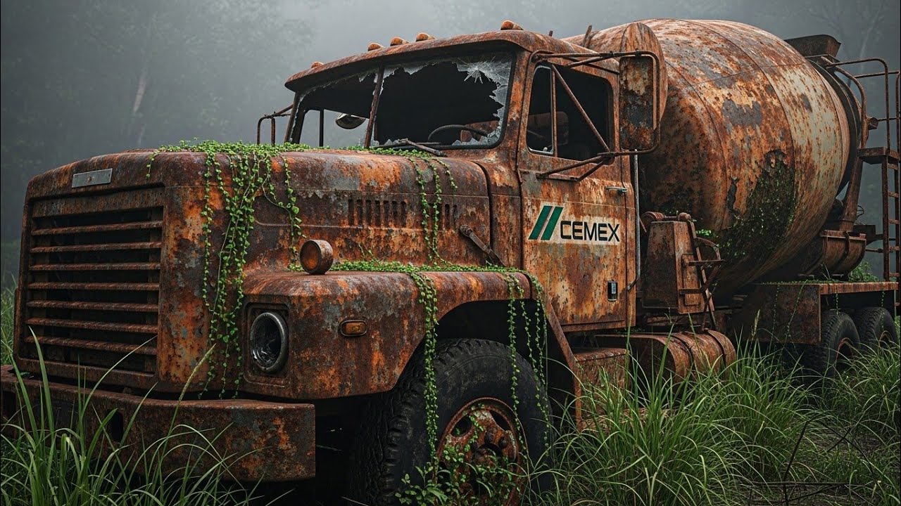 Cemex Forgotten Cement Mixer Truck Abandoned in the Mountains for 12 Years The entire process