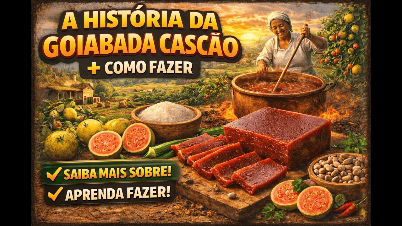 A historia da goiabada cascão + como fazer goiabada cascão deliciosa
