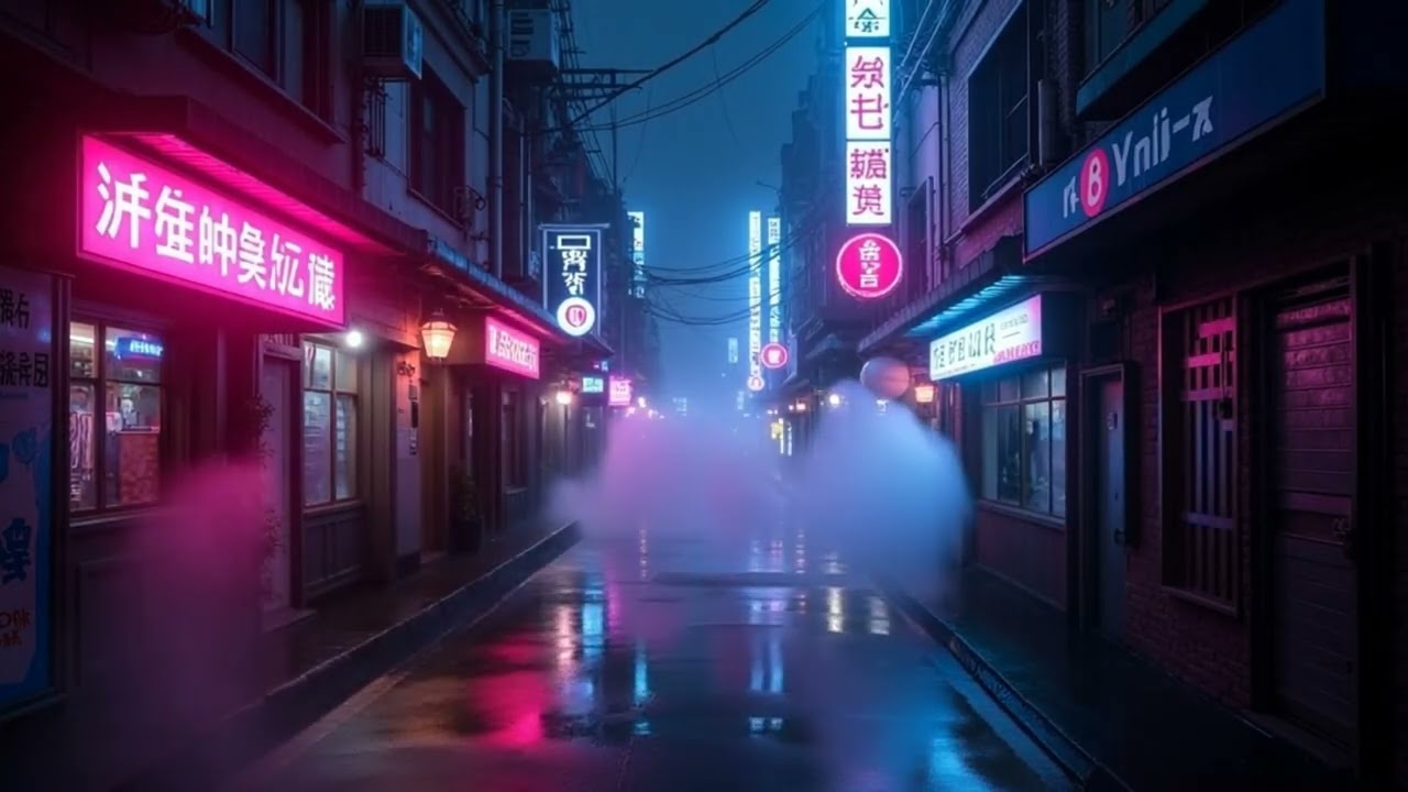 Neon Rain Radio — Mix 004 | 3 Hours Cyberpunk Jazz for Coding & Focus