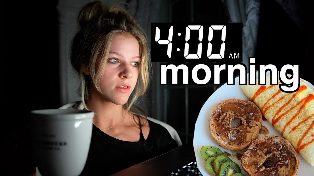 4:00am productive morning routine + workout | vlogmas day 19
