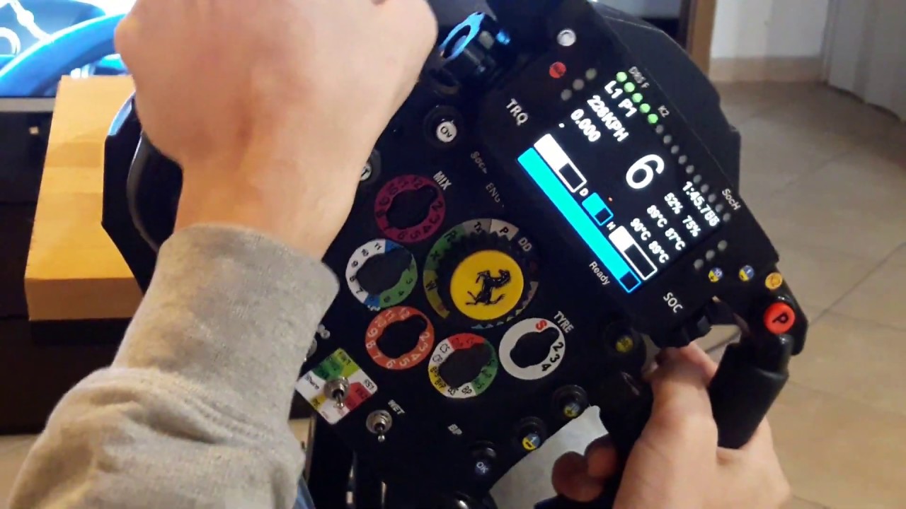 Simply MOD F1 Dashboard Display iPhone 4s Thrustmaster Ferrari F1 Add on