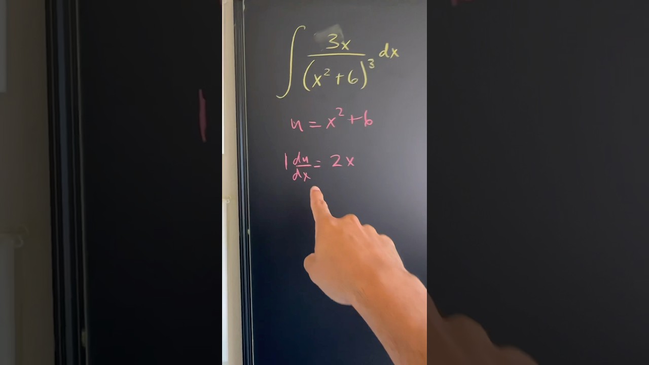 A brief overview of u-substitution #calculus #mathematics #integrals