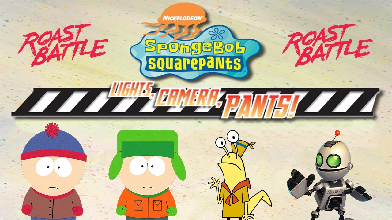 Stan Marsh and Kyle Broflovski play SpongeBob SquarePants: Lights, Camera, Pants! (Roast Battle)