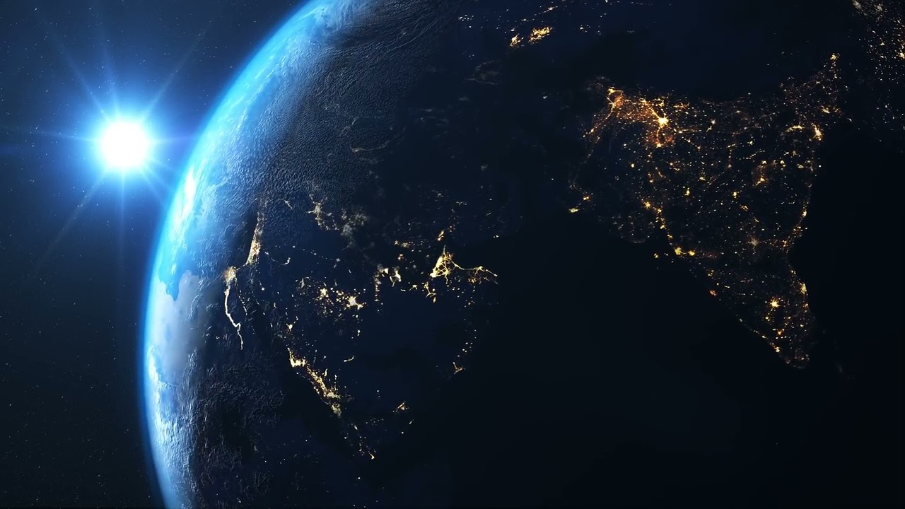 4 K Planet Earth Spinning In Space || HD Videos