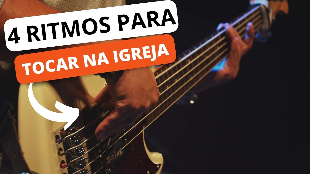 Os 4 principais rítmos que todo BAIXISTA precisa saber para TOCAR NA IGREJA.