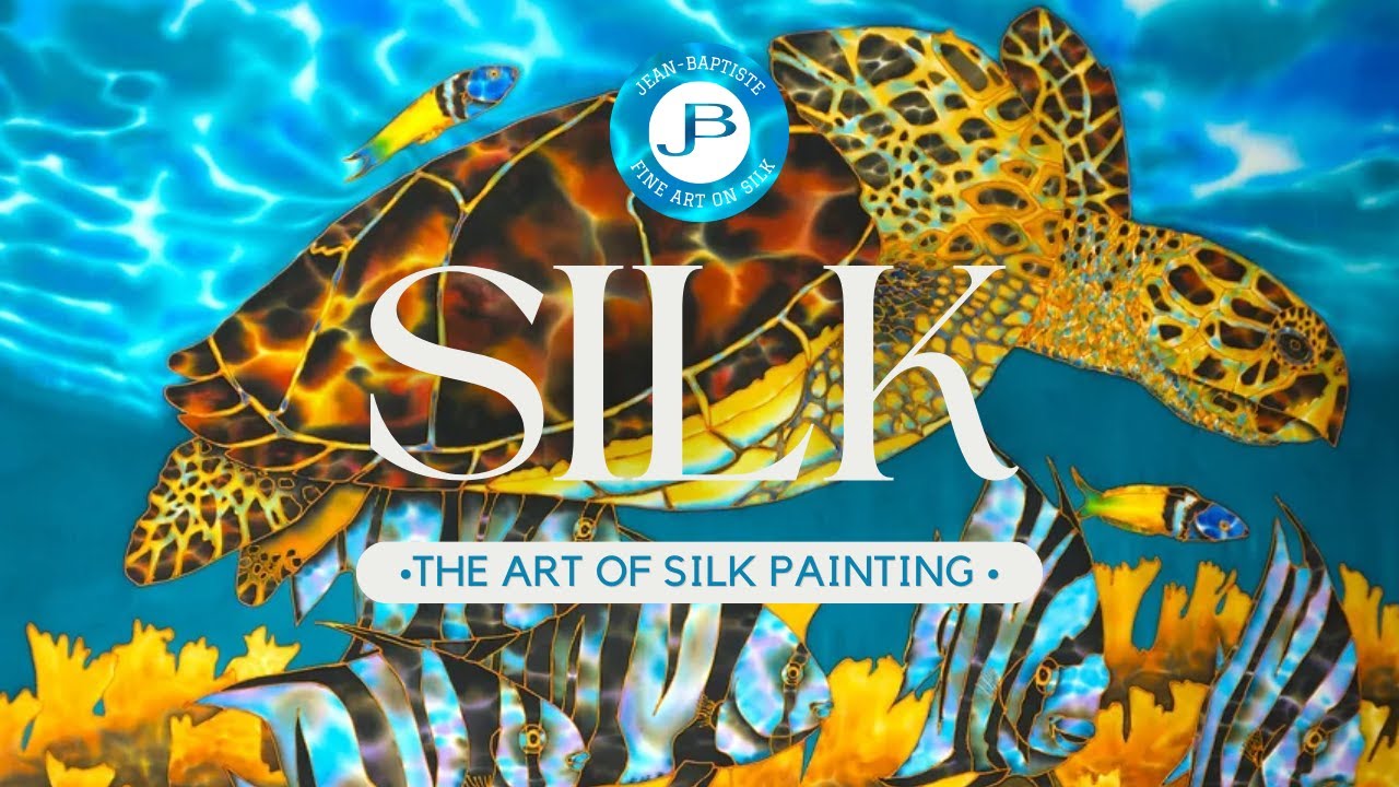 Jean-Baptiste silk Painting | HOW I CREATE ART ON SILK 