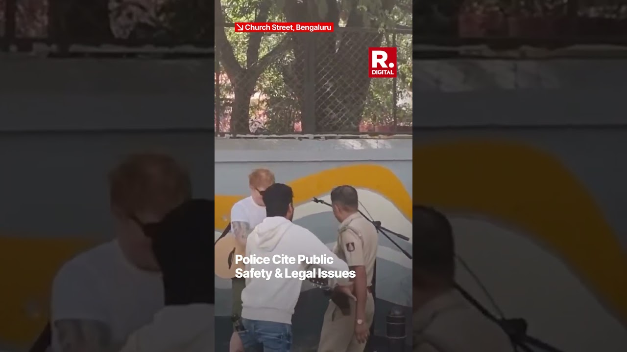 Watch: Bengaluru Police Stops Ed Sheeran's Street Show Due To Permission Issues