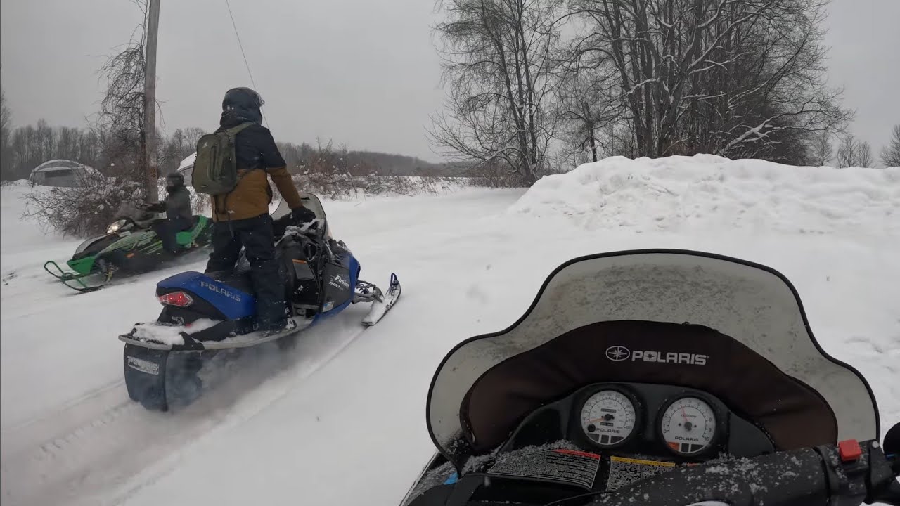 riding trails to Hinckley dam. Adirondacks, NY #polaris #polarissnowmobile #snowmobile #snow