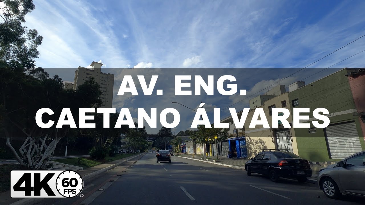 [4K60fps] Driving Av. Eng. Caetano Álvares Sao Paulo Brazil -MT4K-