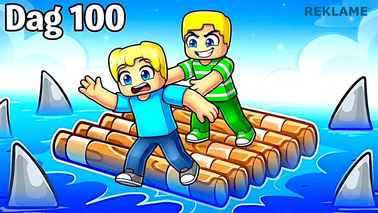 100 Dage Challenge På RAFT I Roblox!!
