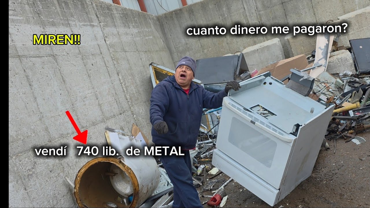 MIREN,  vendí  740 lib. de METAL Cuanto dinero me pagaron?🤔