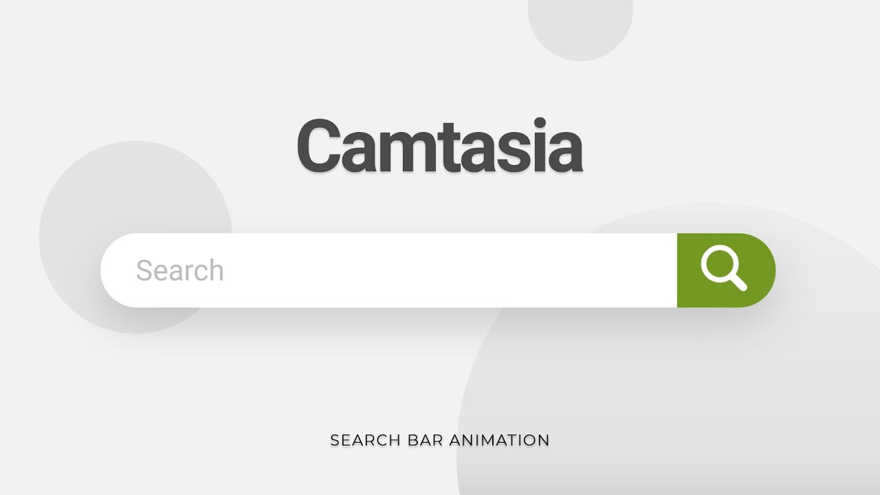 Create a Search Bar Animation in Camtasia