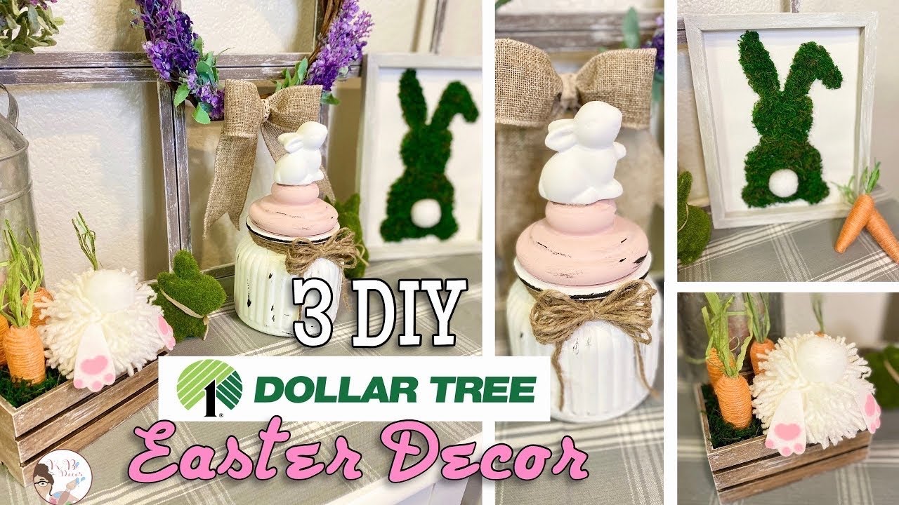 3 DIY Dollar Tree Easter Decor | KB Decor Crafts