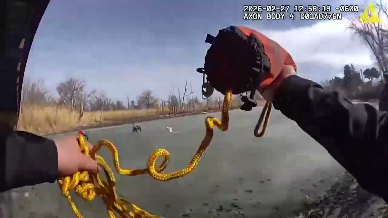 Caught on Cam: Police rescue man from icy waters in Kenosha, WI