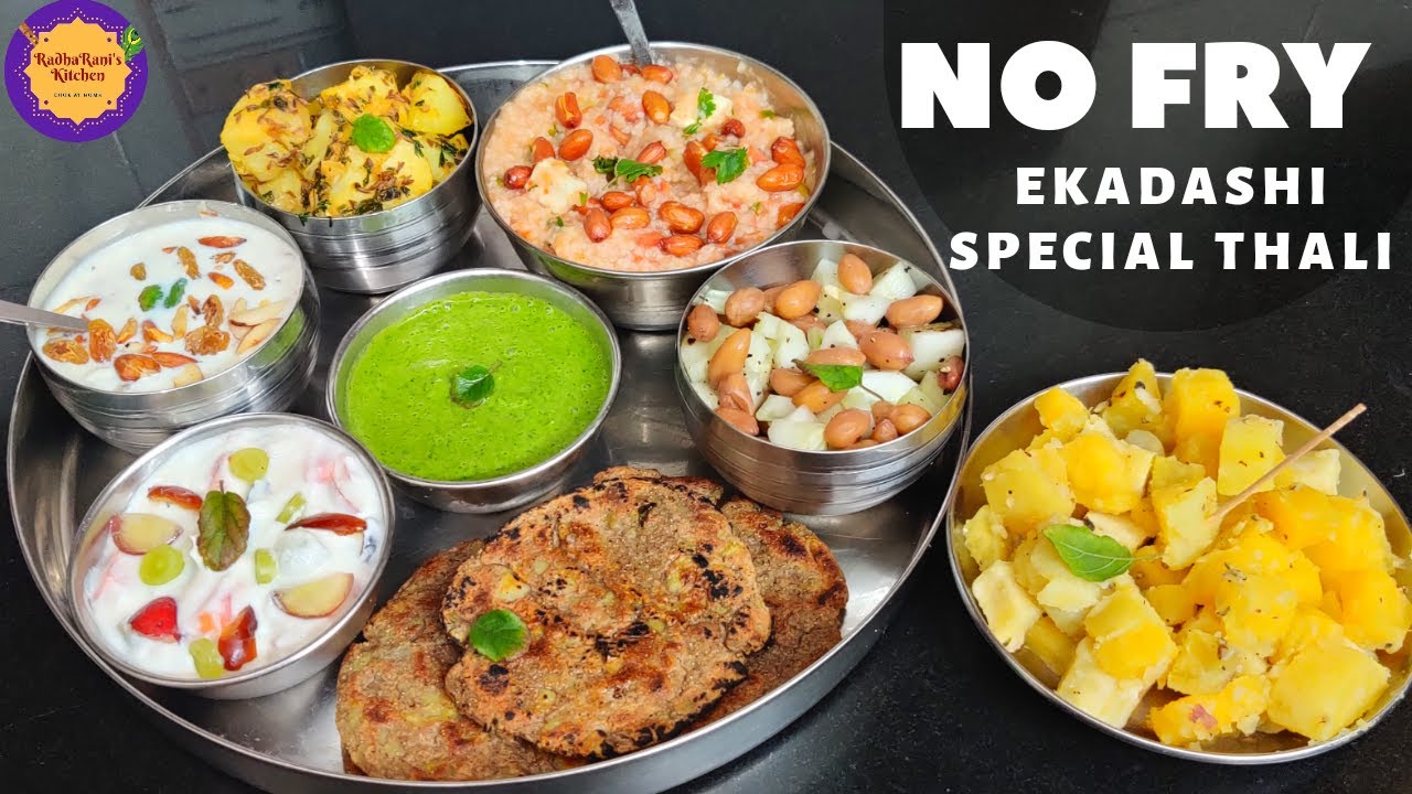 No Fry Special Ekadashi Thali with 