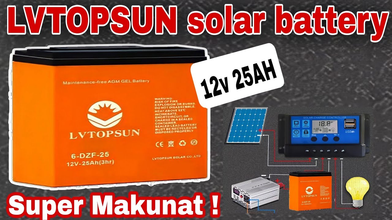 Solar Battery Lvtopsun Solar Gel Deep Cycle Battery