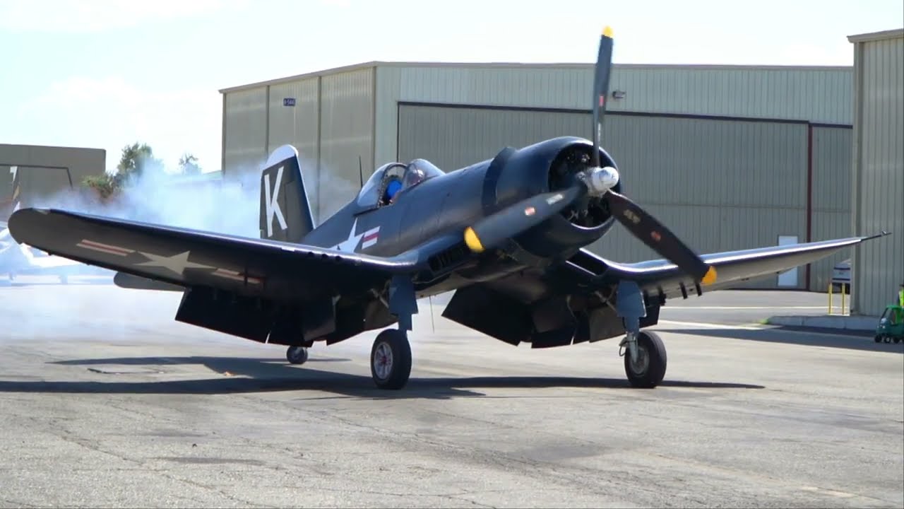 F4U-1A Corsair Engine Start - 4K