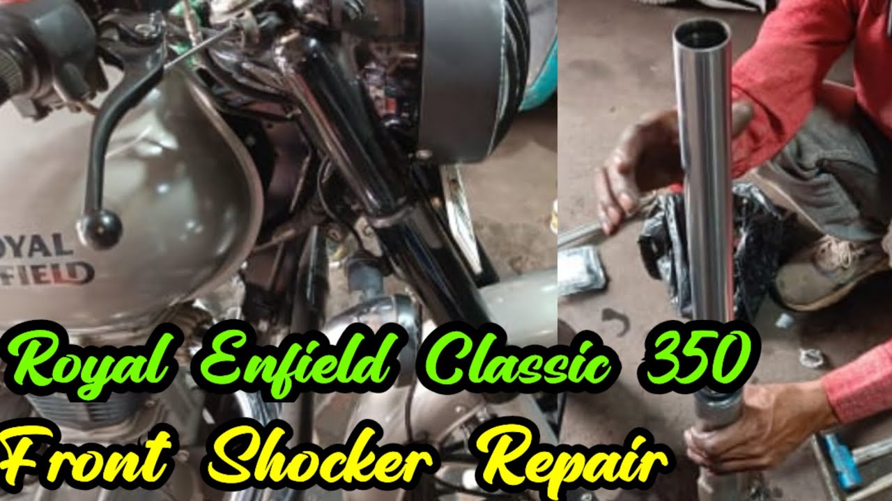 Royal Enfield Classic 350 || Front Shocker Repair #royalenfield #classic350 #viralvideo #youtube 