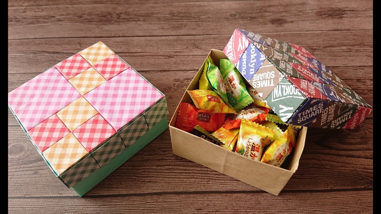 【実用使い】4方向つなげるパーツで作った、デザイン色々、シンプルな箱