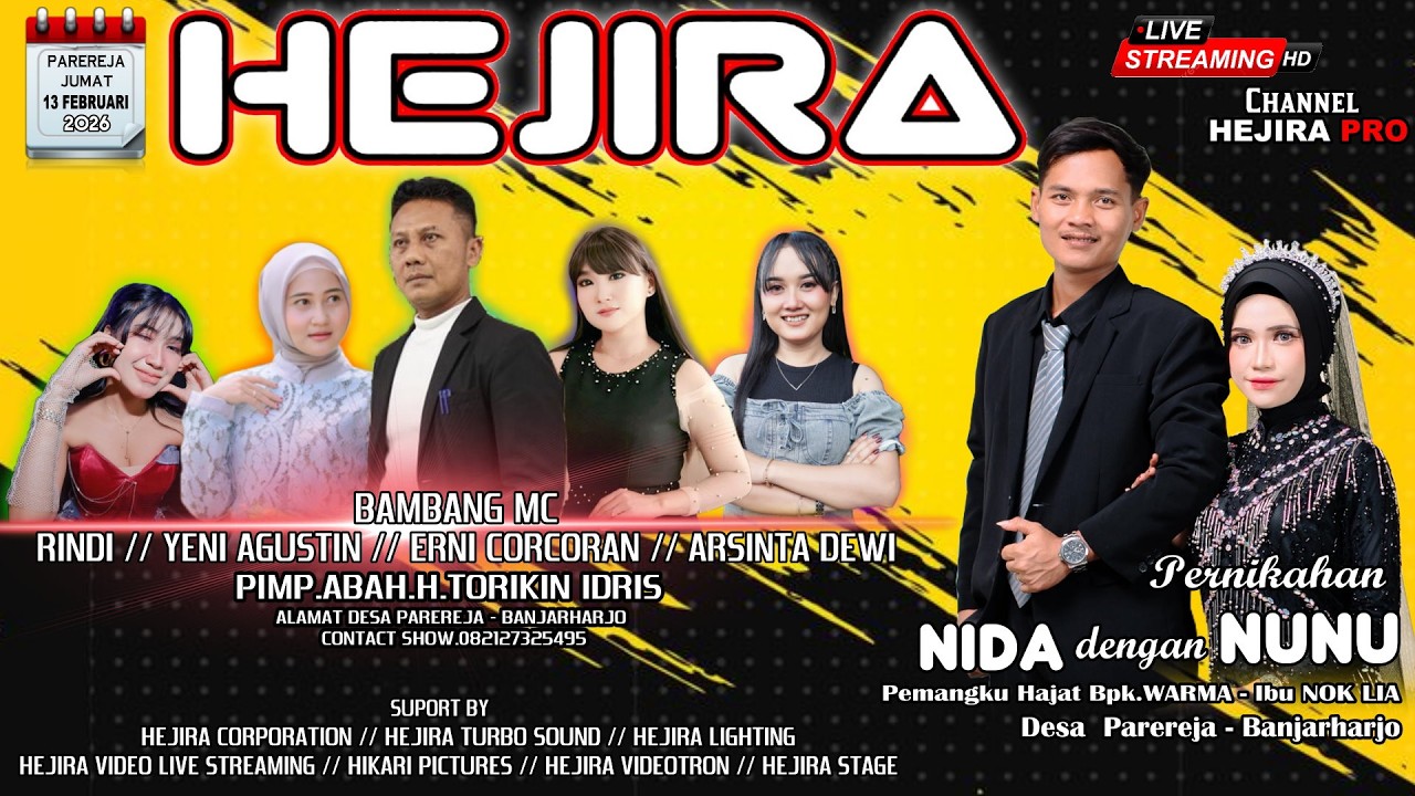 LIVE HEJIRA MUSIK  DI DESA PARIREJA - KEC.BANJARHARJO  JUMAT  13 FEBRUARI  2026 // EDISI MALAM