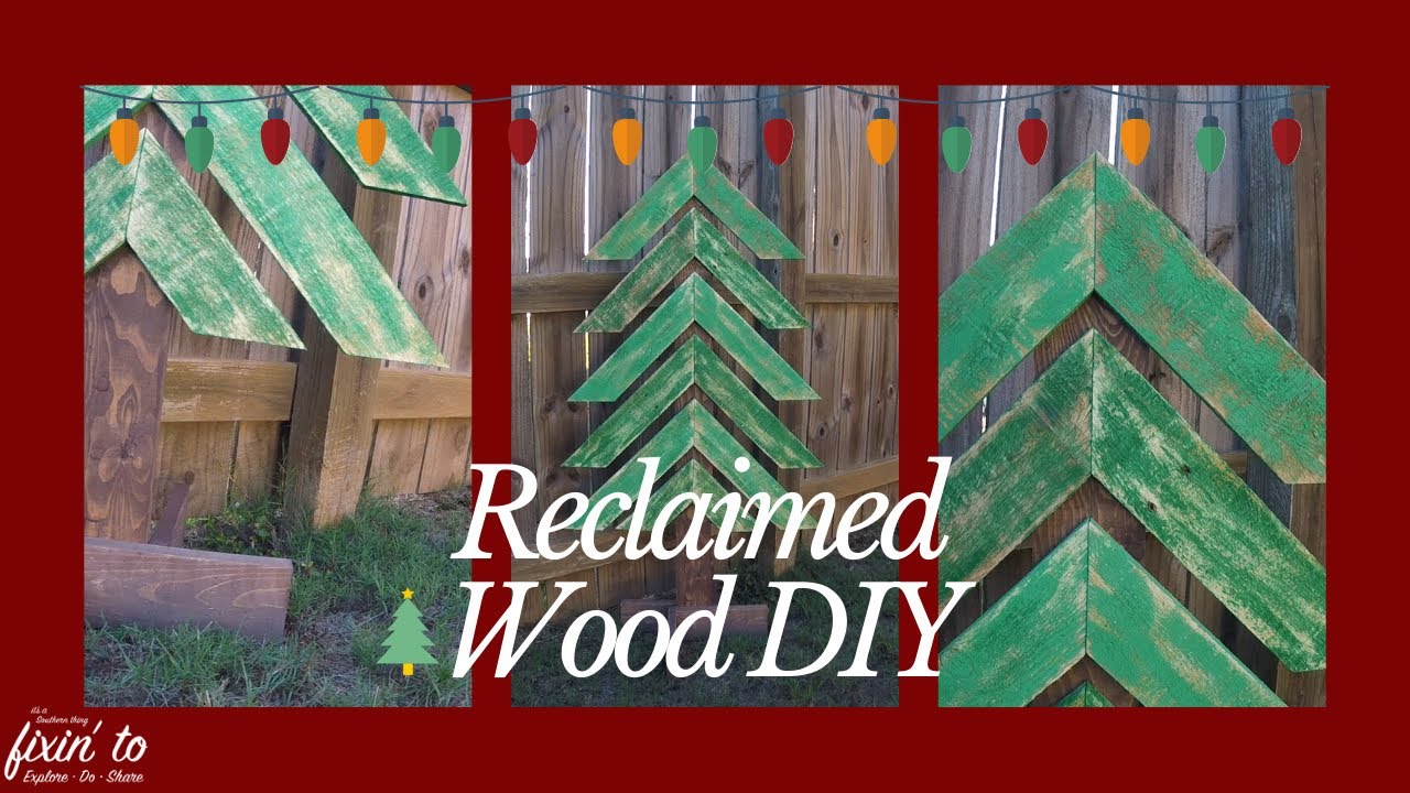 Reclaimed Pallet Wood Christmas Tree | Make Your Own Christmas Tree