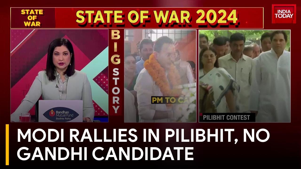 PM Modi's First-Ever Rally in Pilibhit Amid Absence of Gandhi Family | Lok Sabha 2024 Election