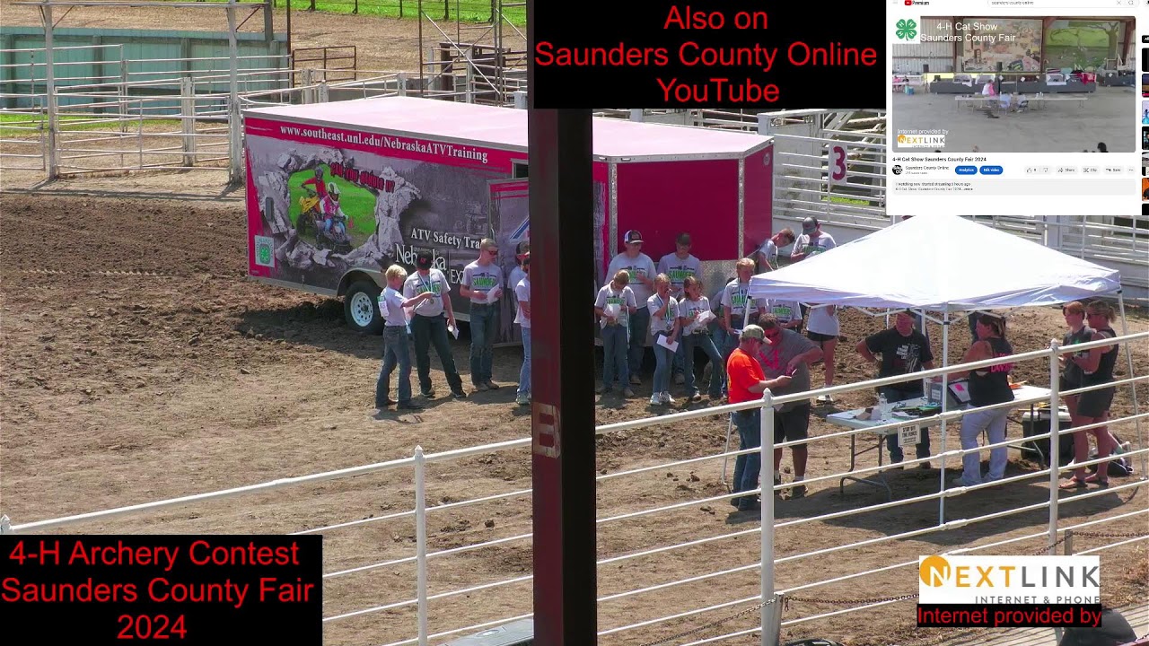 4-H Archery Contest Saunders County Fair 2024