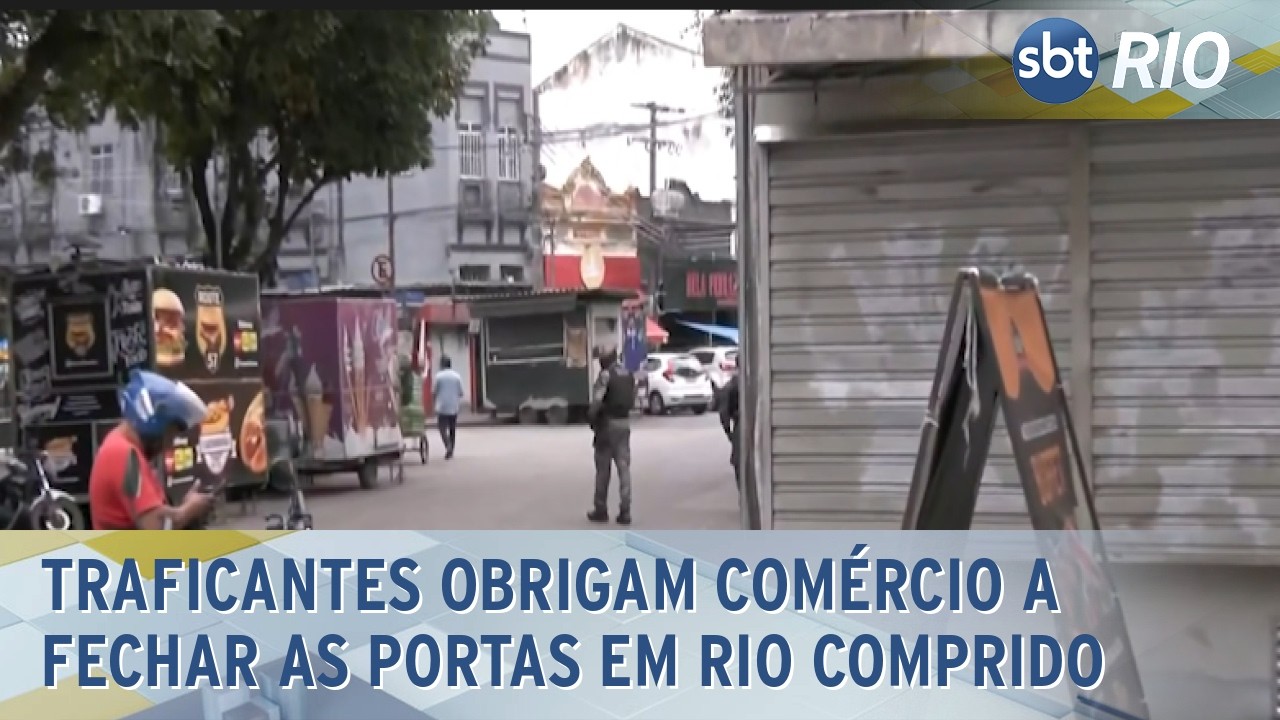 Traficantes obrigam comércio a fechar as portas em Rio Comprido