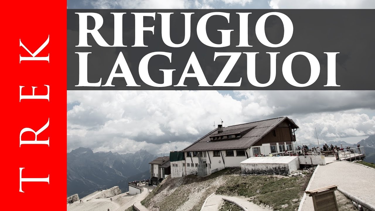 Rifugio Lagazuoi per il sentiero dei Kaiserjäger e le gallerie degli alpini