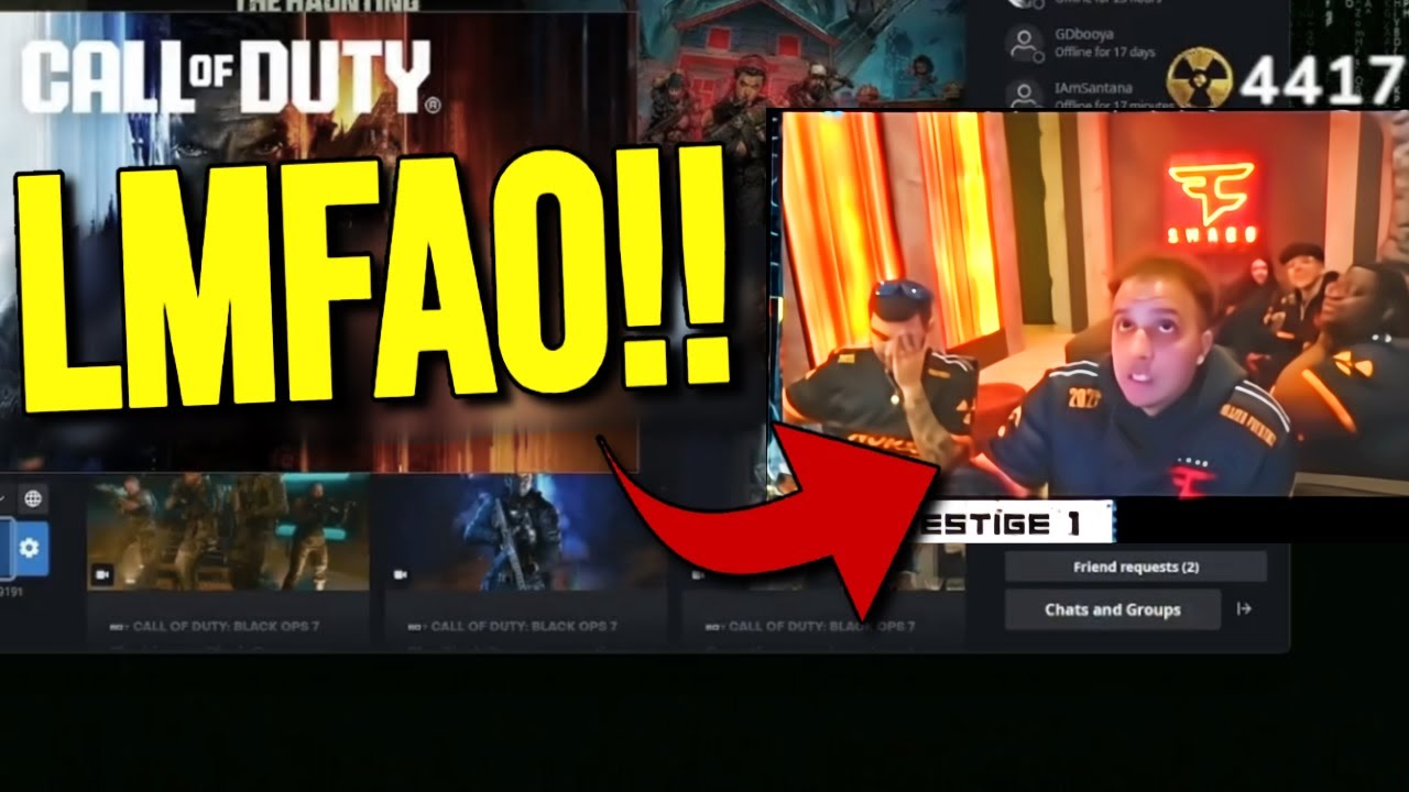FaZe Swagg уже забанен в прямом эфире Black Ops 7 за читерство