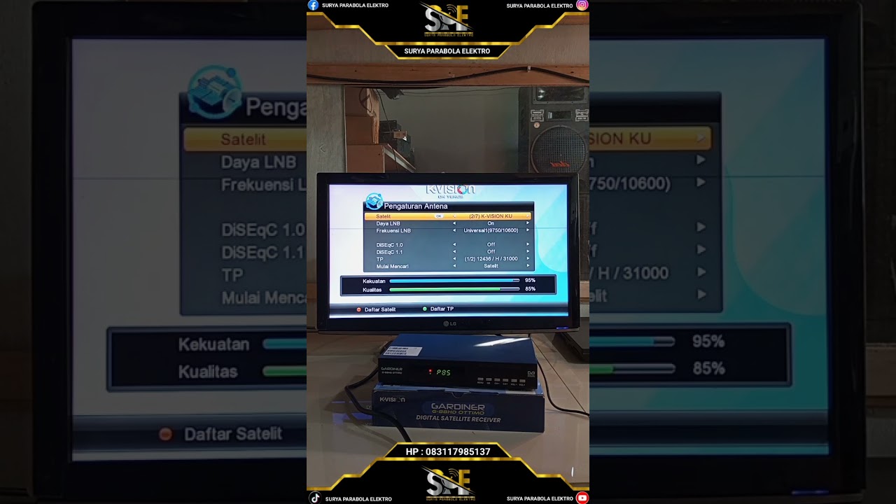 TUTORIAL ATAU CARA MELAKUKAN PENCARIAN SIARAN DI RESIVER K-VISION GRADINER