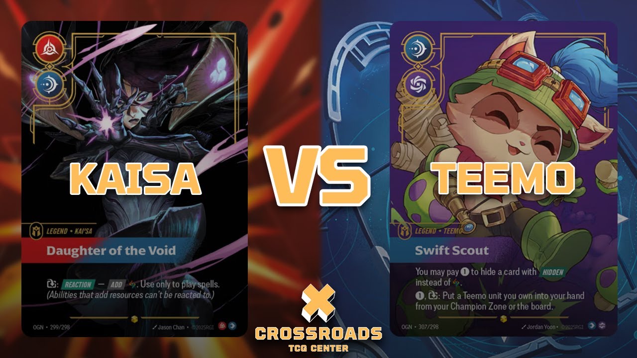 KAISA vs TEEMO FEATUREMATCH | CrossroadsTCG